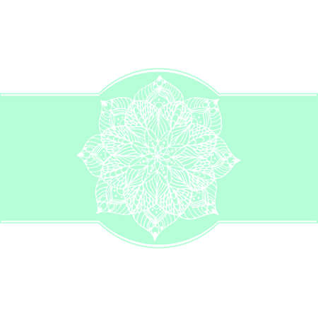 Hand drawn flower mandala for cards, invitations and otherのイラスト素材