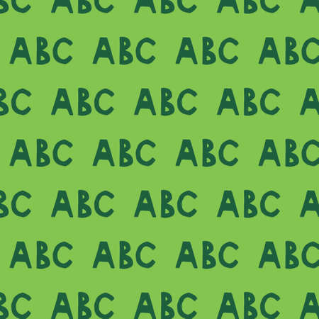 Hand drawn vector ABC patternのイラスト素材