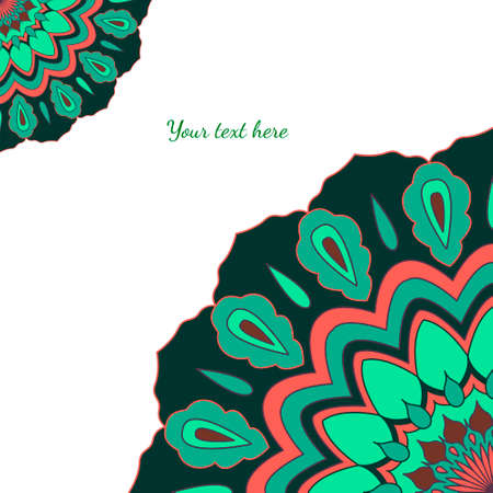 Flower mandala for cards, invitations and otherのイラスト素材