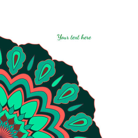 Flower mandala for cards, invitations and otherのイラスト素材