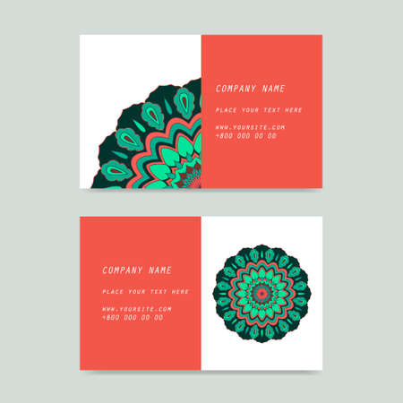 Flower mandala for cards, invitations and otherのイラスト素材