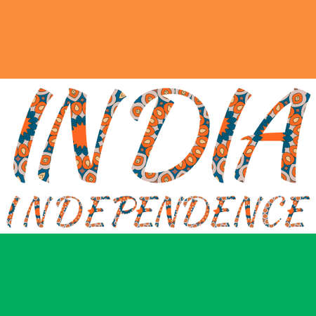 Pattern with India flag.のイラスト素材