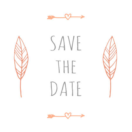 Wedding invitation card suite with mandala.のイラスト素材