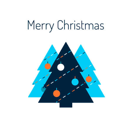 Merry christmas card. Vector illustrationのイラスト素材