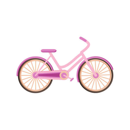 Romantic bicycle in vectorのイラスト素材