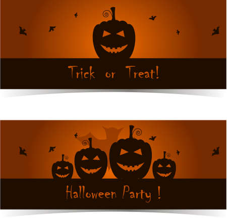 Dark posters or banners - Happy Halloweenのイラスト素材