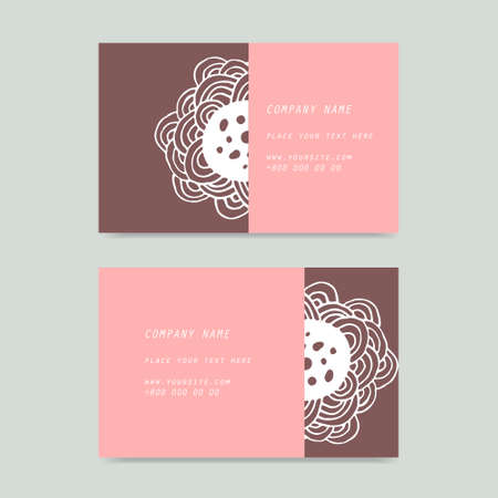 Hand drawn flower mandala for cards, invitations and otherのイラスト素材