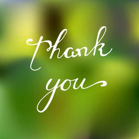 Handwritten lettering  thank you card  inのイラスト素材