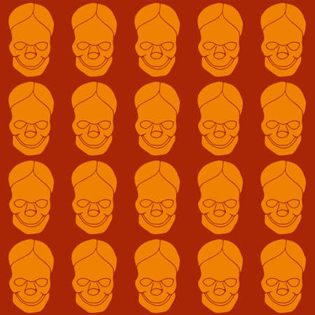 Vector Skull patternのイラスト素材