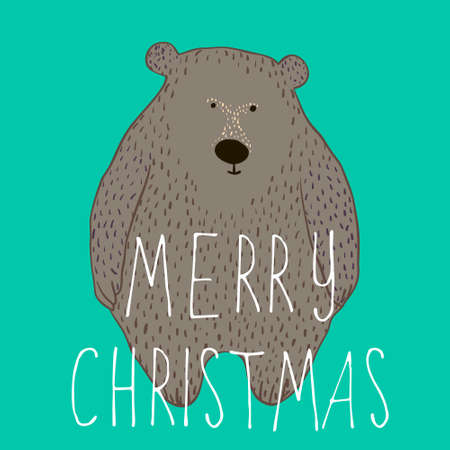 Merry christmas card. Vector illustrationのイラスト素材