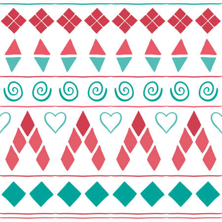 Tribal ethnic pattern in vector. Good for web, textile, printsのイラスト素材