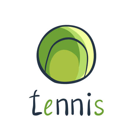 Ball for tennis in signのイラスト素材