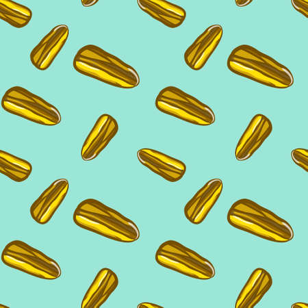 Pattern with stones in doodle style.  illustrationのイラスト素材