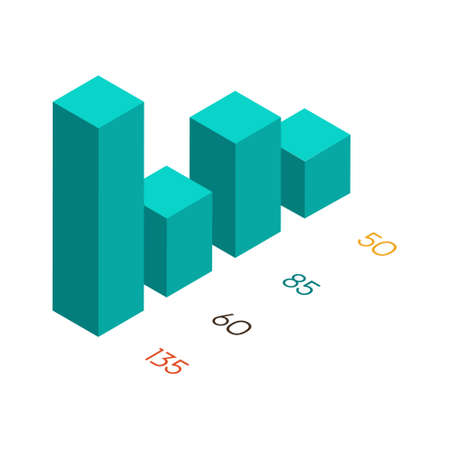 Infographics in isometric style. Perfect for web, business, graphic.  illustrationのイラスト素材