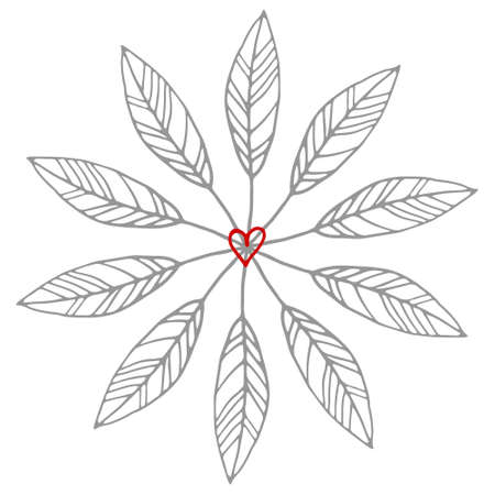 Pattern with heart.  illustration. Perfect for Valentine dayのイラスト素材