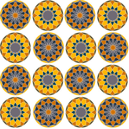 Sacred geometry pattern in . Arabic pattern backgroundのイラスト素材