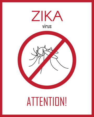 illustration. Zika virus infographic for presentationのイラスト素材