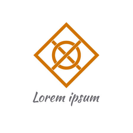 Abstract logo design.  illustrationのイラスト素材