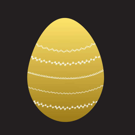 Easter eggs isolated.  illustration. Happy easter backgroundのイラスト素材