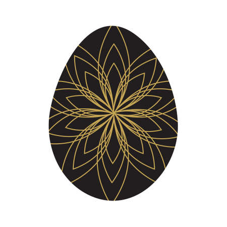 Easter eggs isolated.  illustration. Happy easter backgroundのイラスト素材