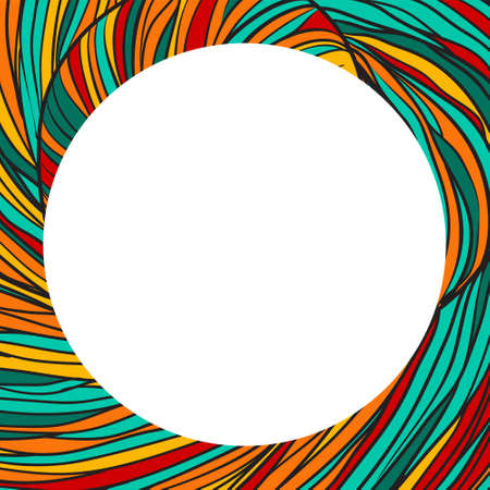 Frame color wave pattern in for cards, wedding invitations and wrapping paper.のイラスト素材