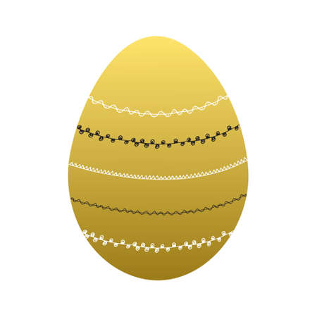 Easter egg isolated illustration.のイラスト素材