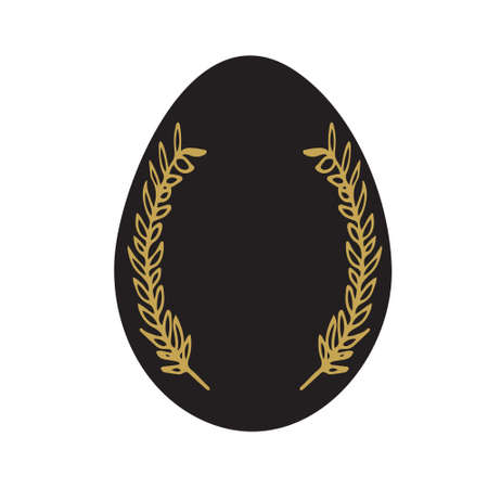 Easter egg isolated illustration.のイラスト素材