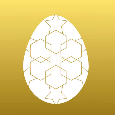 Easter egg isolated illustration.のイラスト素材