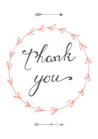 Thank you poster inのイラスト素材