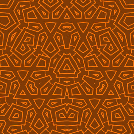 Seamless colorful aztec patternのイラスト素材