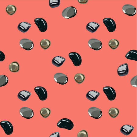 Stones seamless pattern in .のイラスト素材