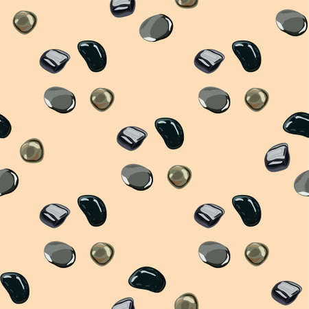 Stones seamless pattern in .のイラスト素材