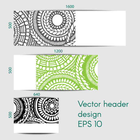Abstract header design inのイラスト素材