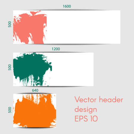 Abstract header design inのイラスト素材