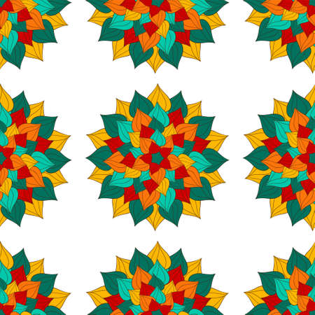 Zentangle doodle pattern for coloring book and adults.のイラスト素材