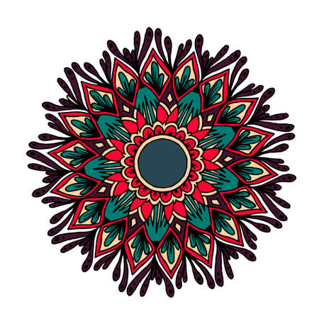 Flower mandala for cards, prints, textile and coloring books.のイラスト素材