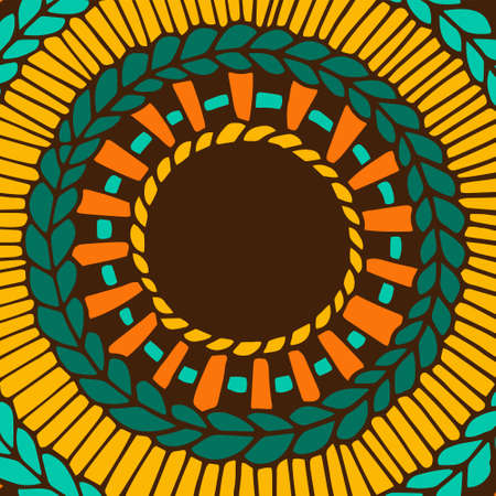 Flower mandala for cards, prints, textile and coloring books.のイラスト素材