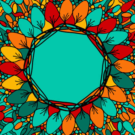 Flower mandala for cards, prints, textile and coloring books.のイラスト素材