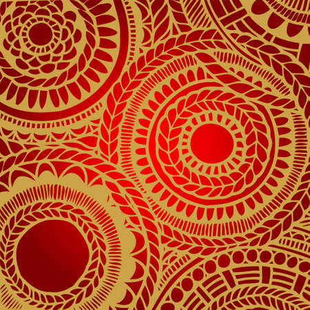 Flower mandala card -  pattern. Perfect for laser cutting.のイラスト素材