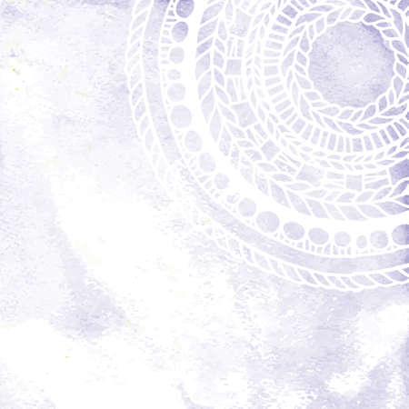 Background in watercolor style with mandala.  illustration. Perfect for web, scrapbooking.のイラスト素材