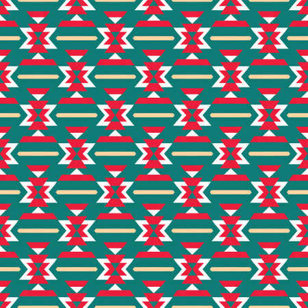 Seamless colorful aztec patternのイラスト素材