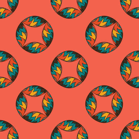 Seamless pattern with leaves in . Perfect for scrapbook projects, wrapping paper, textileのイラスト素材