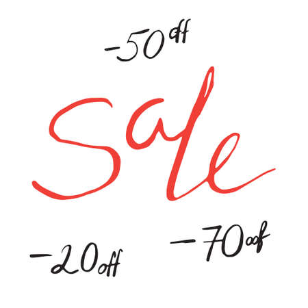 Sale lettering for your design. Vector illustration.のイラスト素材