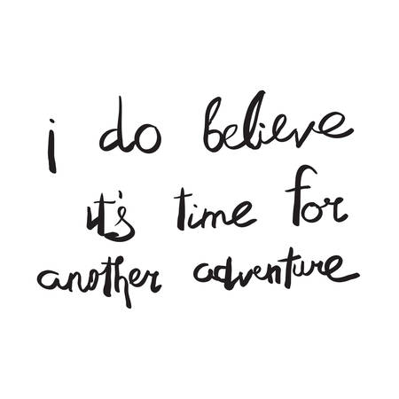 Travel adventure quote in vector.のイラスト素材