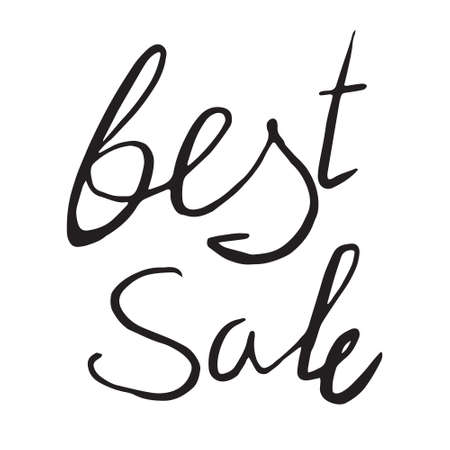 Best sale lettering for your design. Vector illustration.のイラスト素材