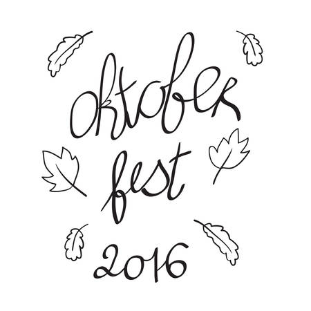 oktoberfest festival pattern in . Lettering for your designのイラスト素材