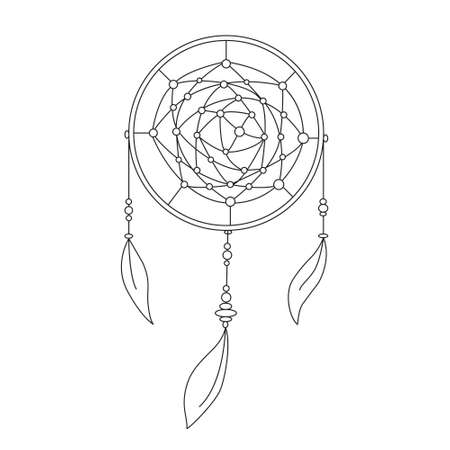 Dreamcatcher for your design.  illustration.のイラスト素材
