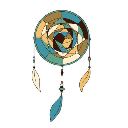 Dreamcatcher for your design.  illustration.のイラスト素材