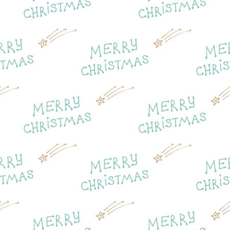 Abstract hand drawn Christmas pattern. Scandinavian style.  illustration. Perfect for textile.の写真素材