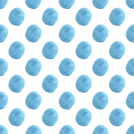 Seamless pattern with dots in . Watercolor style. Perfect for scrapbooking, wrapping paper and textileの写真素材